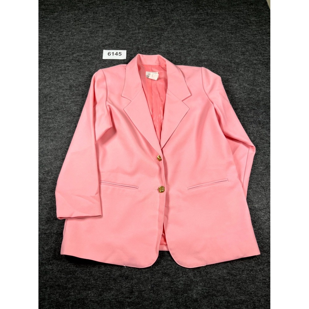 Lasting Comfort Blazer Jacket Womens A4 Pink Single Breasted Formal Business‎